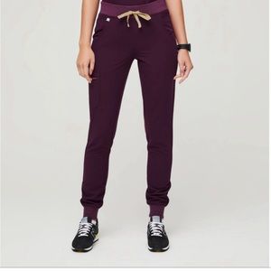 Figs zamora jogger scrub pants deep purple